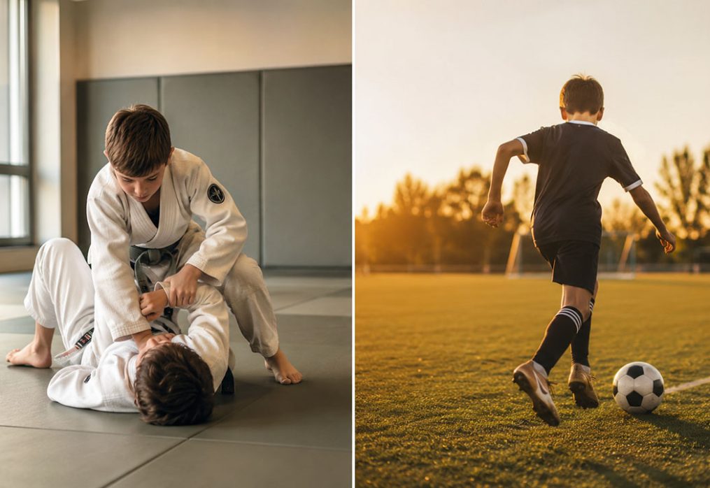 BJJ vs Football for Building Confidence in Children.